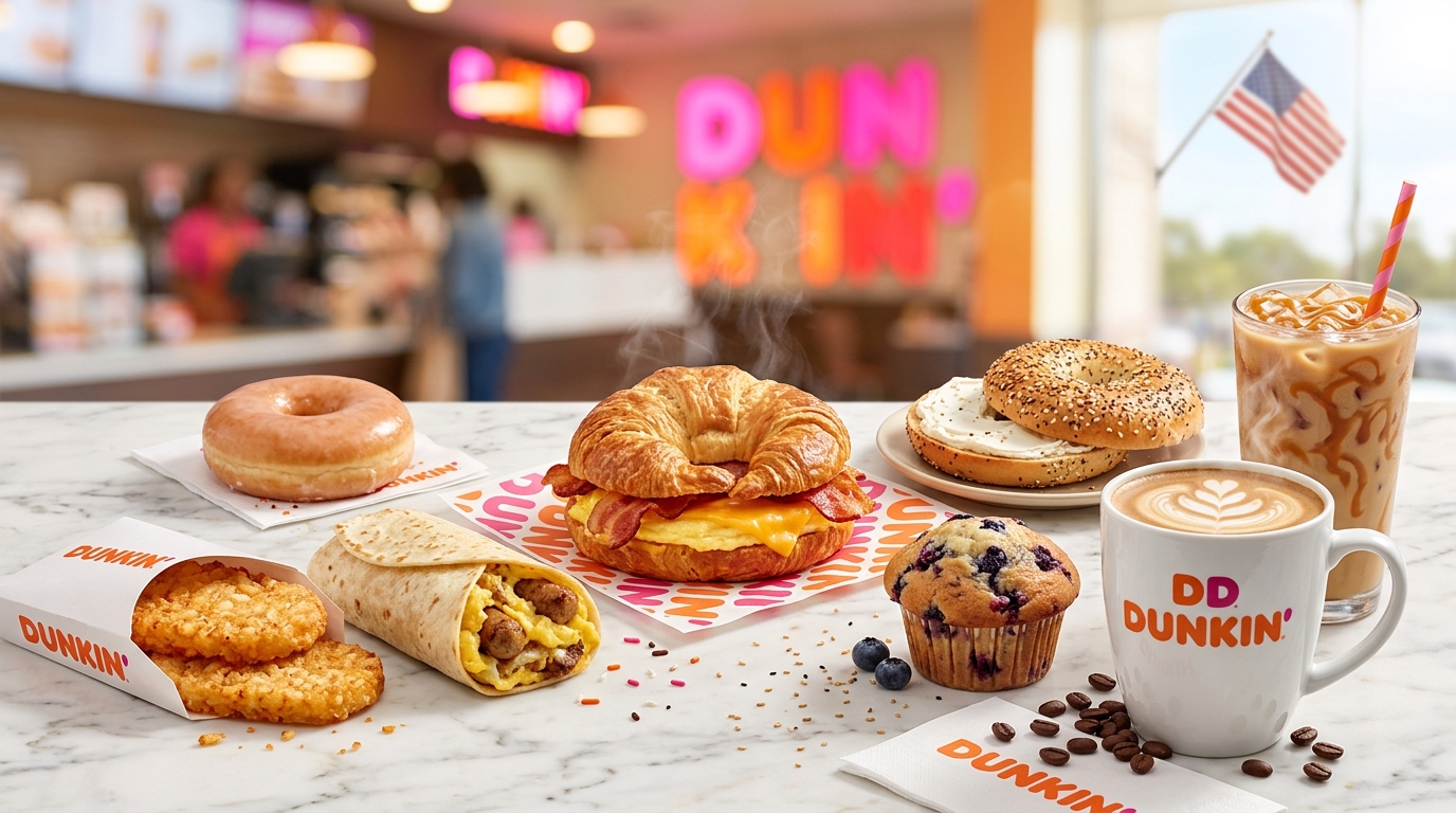 Dunkin Donuts Breakfast Menu USA