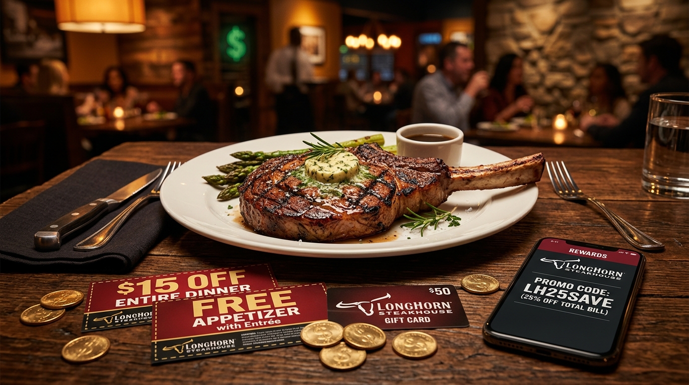 LongHorn Steakhouse Coupons and Deals