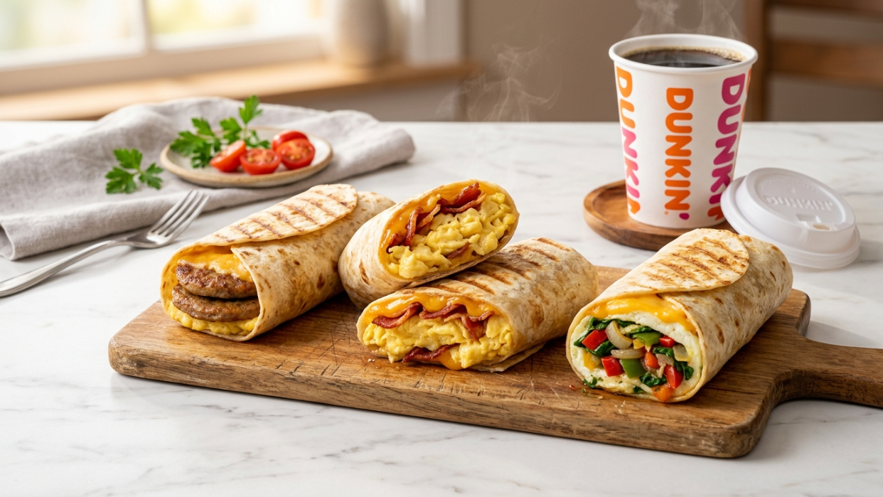 Dunkin Donuts Wake Up Wraps Menu