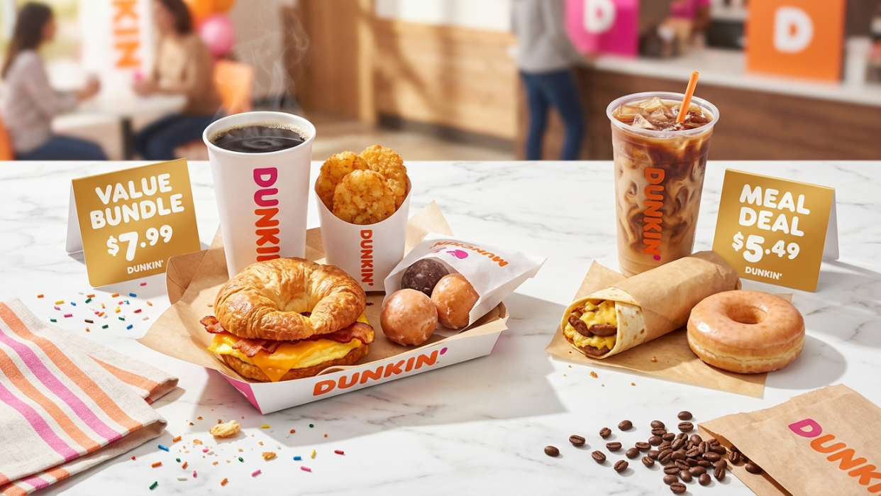 Dunkin Donuts Meal Deals Value Bundles Menu