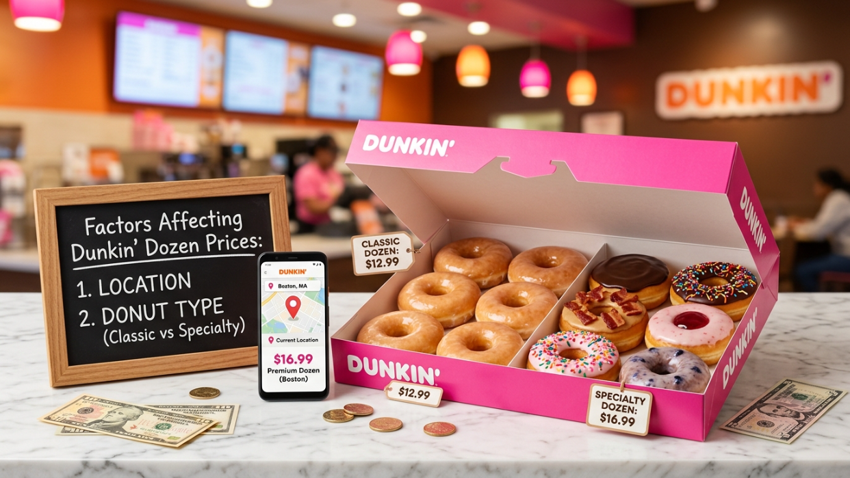 Dunkin Donuts Dozen Donuts Price Factors

